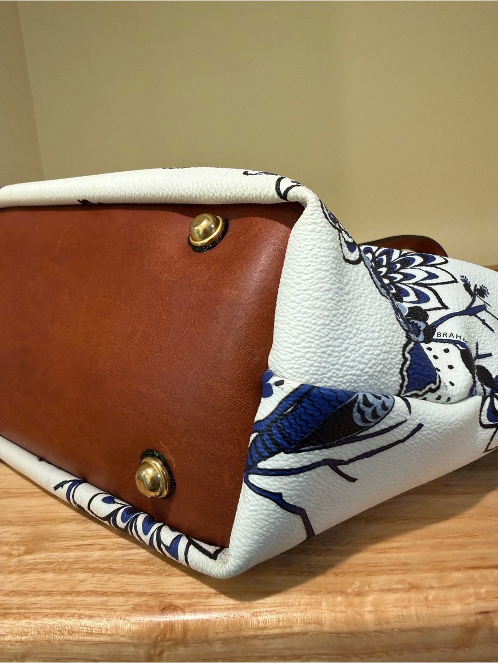 Rare Brahmin All-Day Tote in Blue Delft - Picture 8 of 13